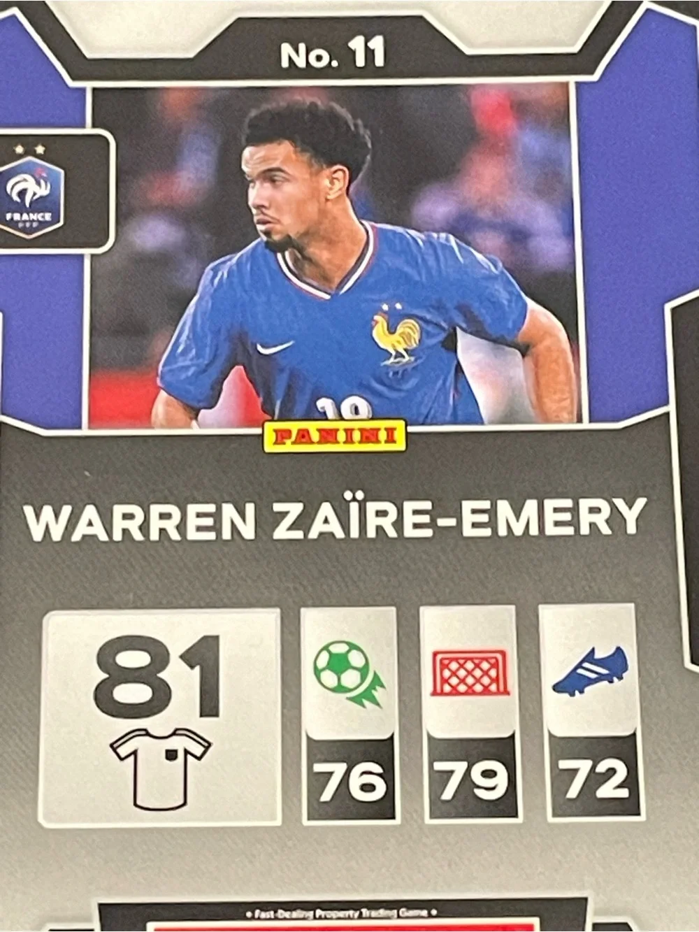 Warren Zaire Emery 2026 Prizm Monopoly World Cup Sparkle Pink Prizm France Card